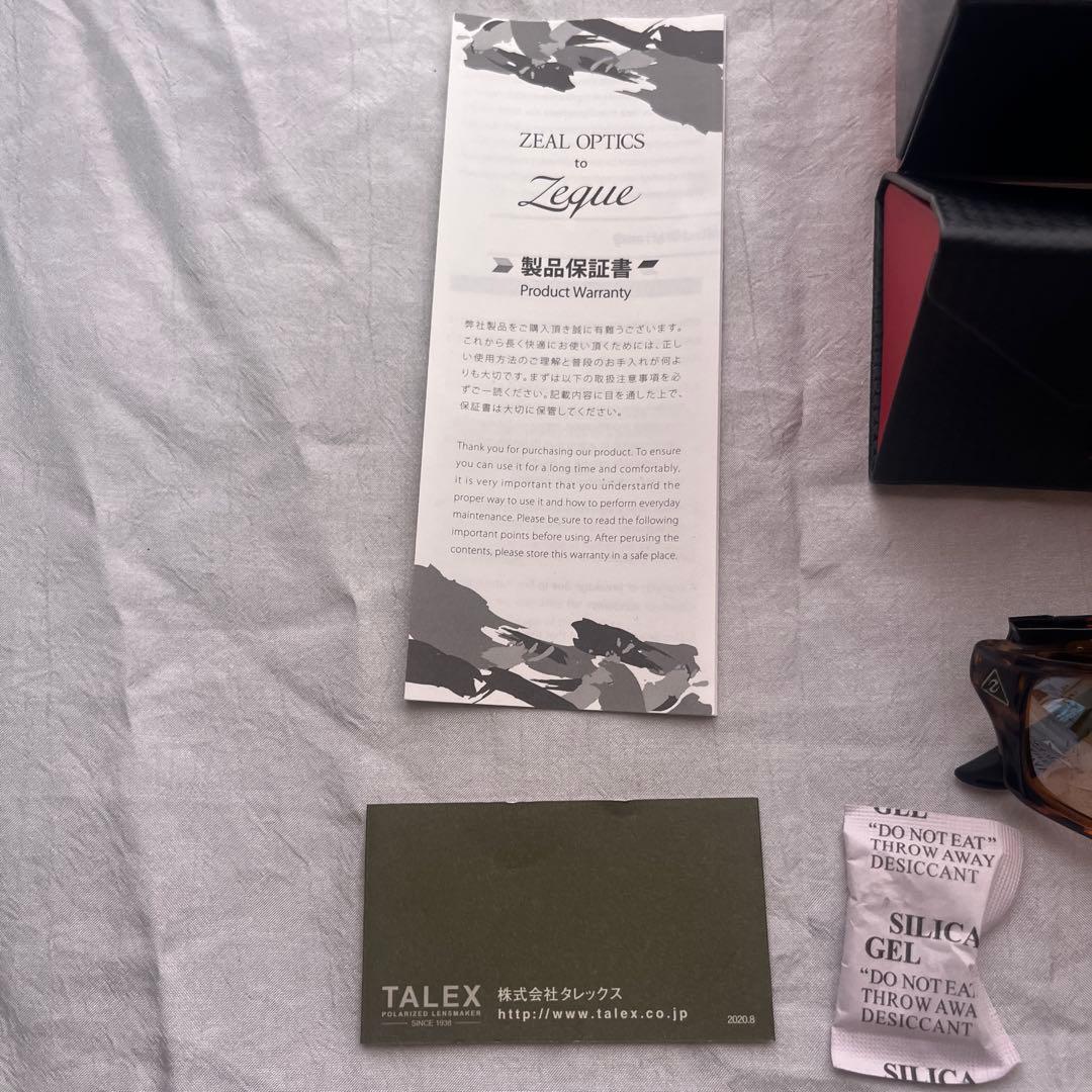ぽ*く様 Zeque Zeal ジール ステルス偏光サングラス　TALEX タレ