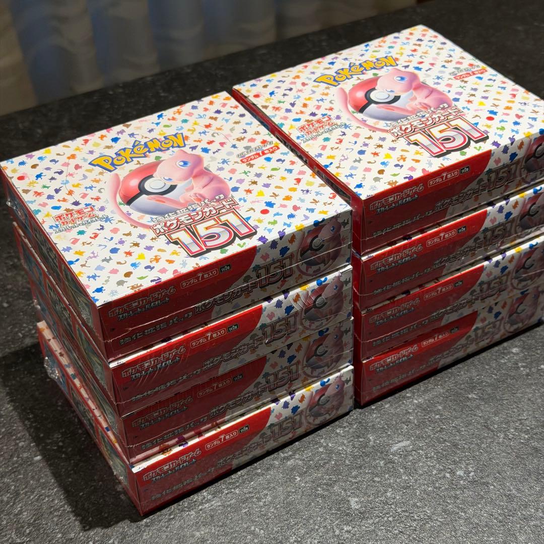 【新品未開封 シュリンク付き】8box 151 ポケモンカード ボックス