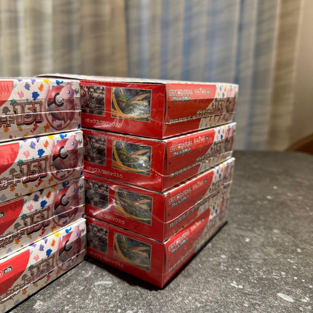 【新品未開封 シュリンク付き】8box 151 ポケモンカード ボックス