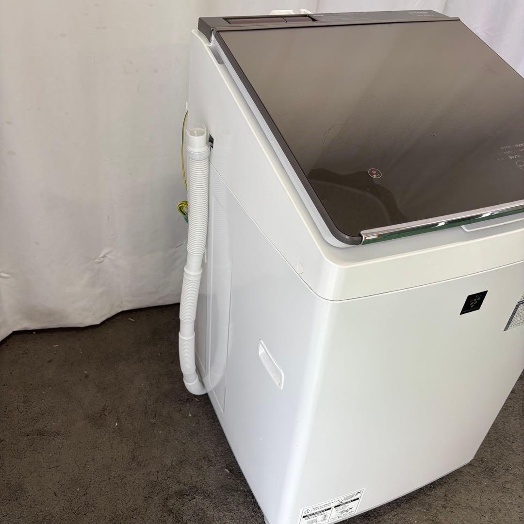 248⭕️洗濯機　SHARP　乾燥　10キロ　大型　安い　綺麗　分解洗浄　設置無料