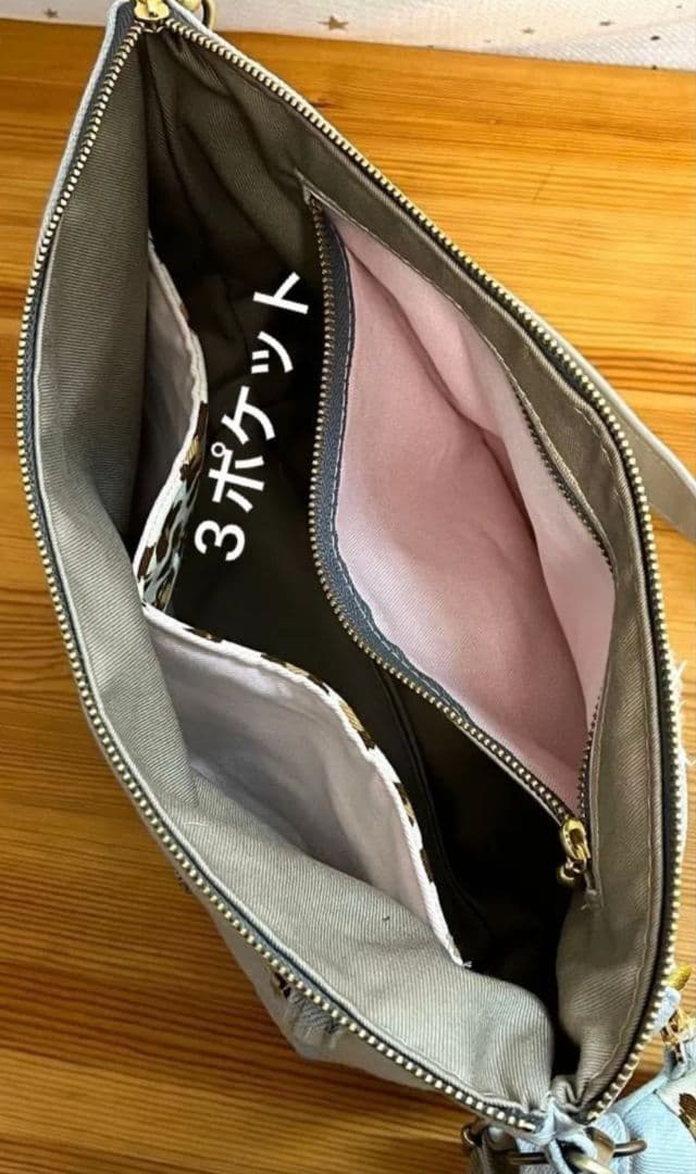 yuダメージデニムリメイクバッグ（M）No.925☆ショルダーバッグ
