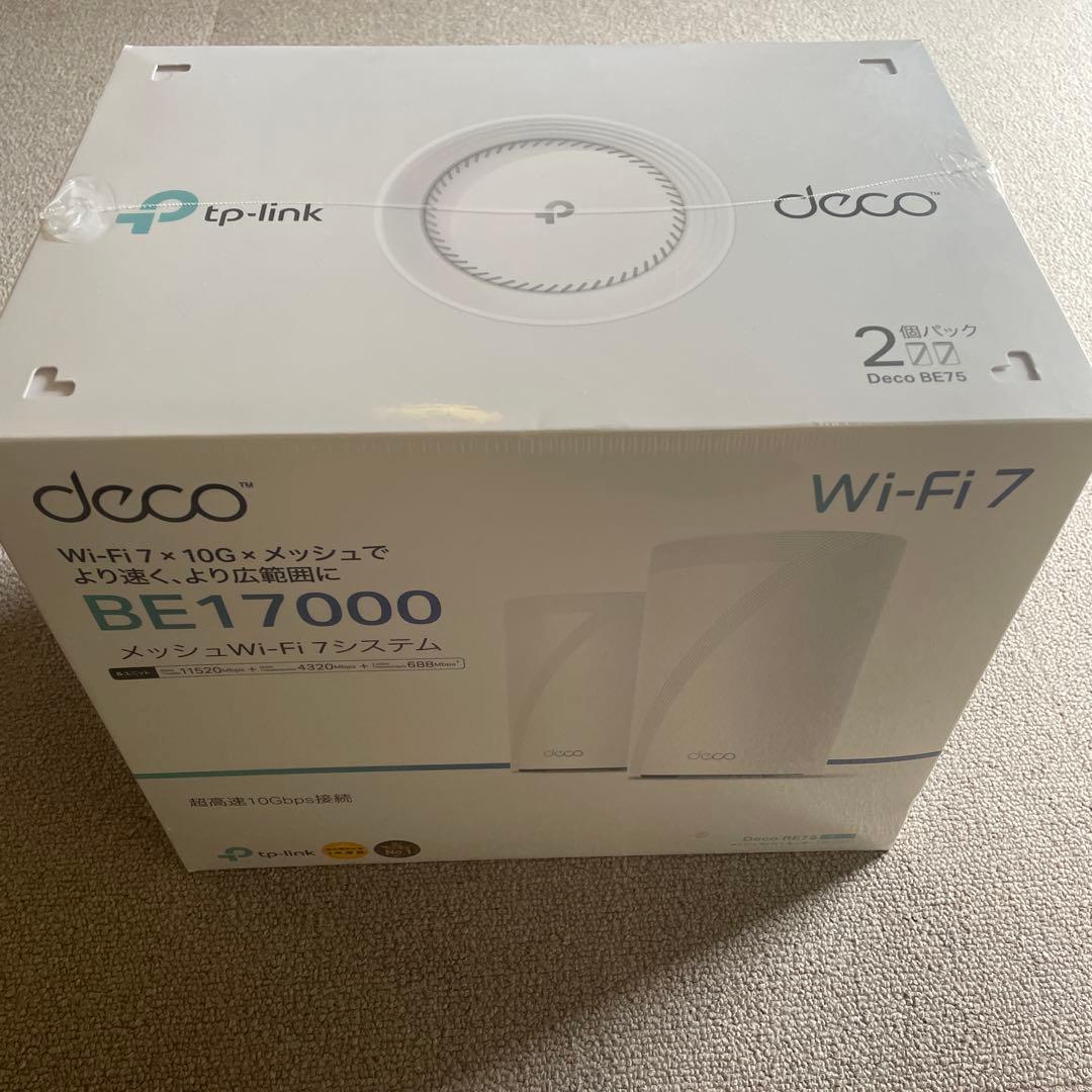 新品 TP-Link WiFi 7 ルーター Deco BE75 2-pack