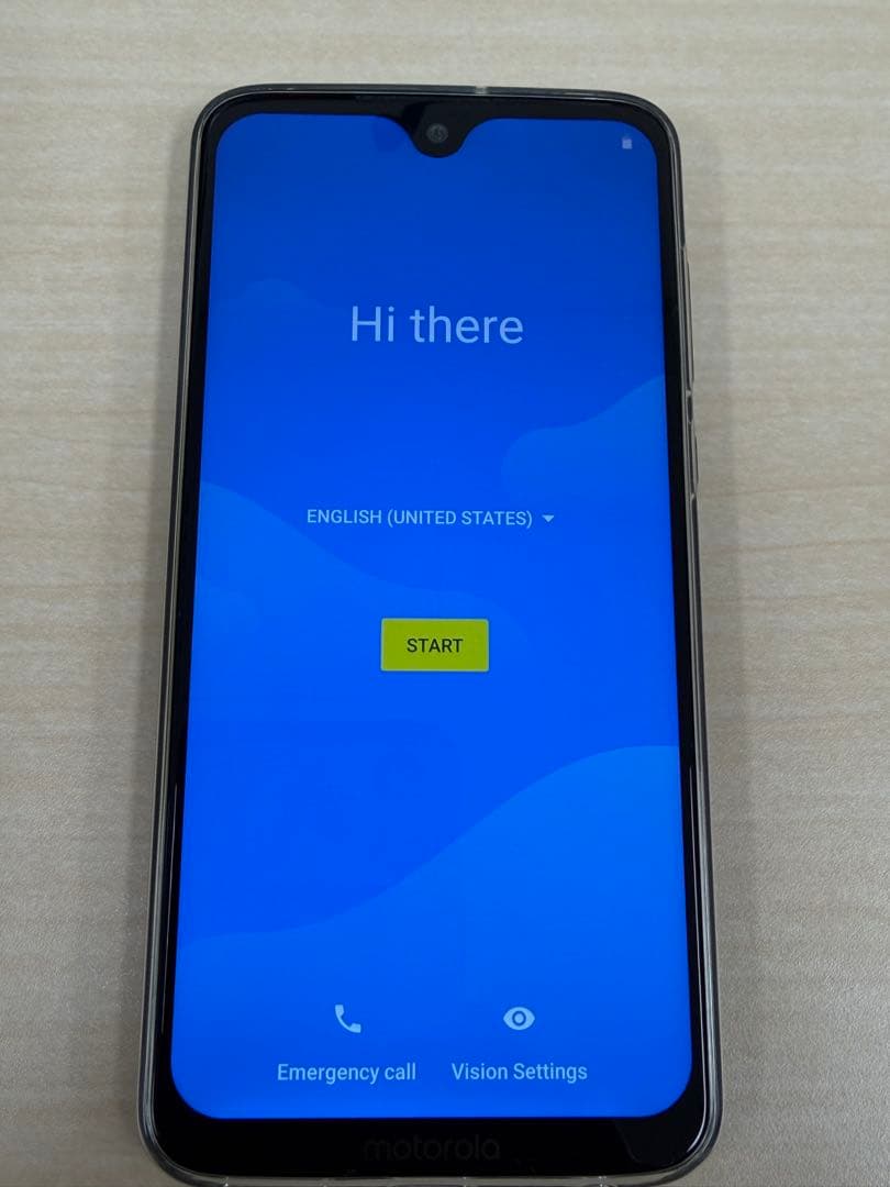【極美品】motorola moto g7 plus（ディープインディゴ）保証有