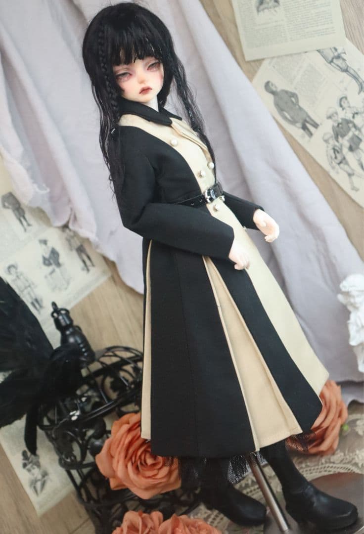 AX12 BJD 1/3 ドール 衣装 人形服 コート　ハンドメイド