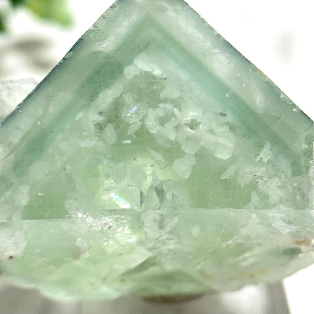 【D297】春色花吹雪・.。*グリーンフローライト 浙江省 原石 鉱物 標本