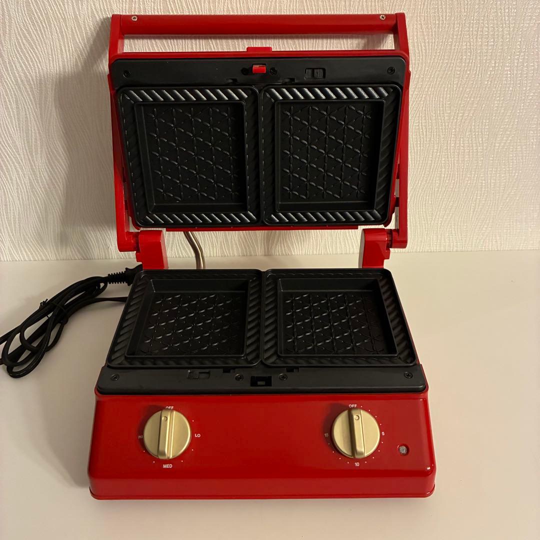 本日限定価格‼️BRUNO グリルサンドメーカー ダブル レッド BOR084