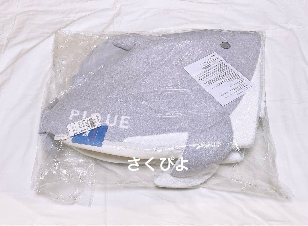 新品未使用　ジェラートピケ　犬猫用ペットハウス　ペットベッド　サメ