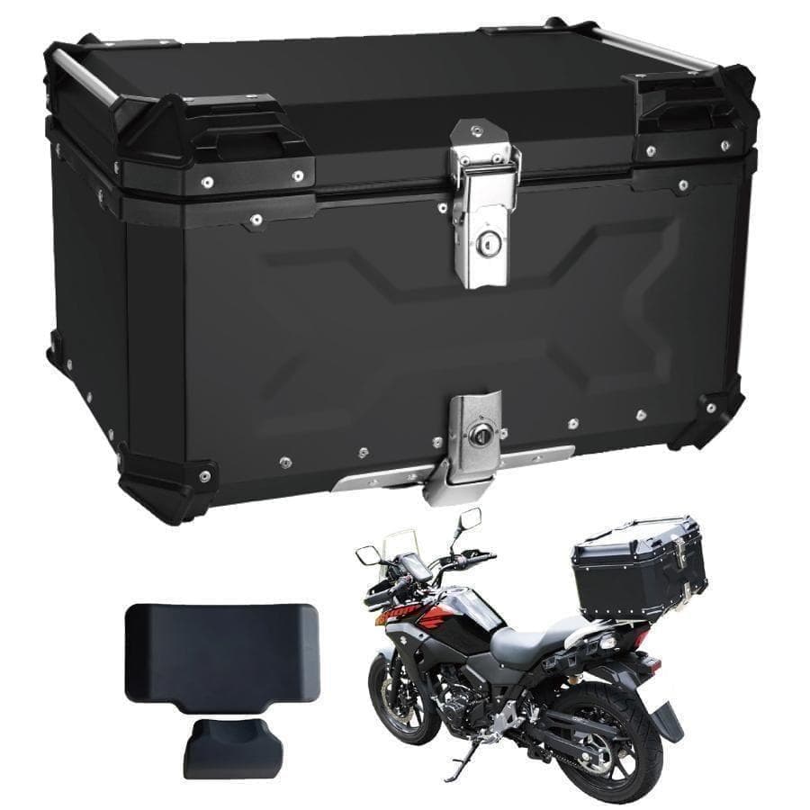 中古リアボックス 100l トップケース バイクリアボックス アルミ製 銀