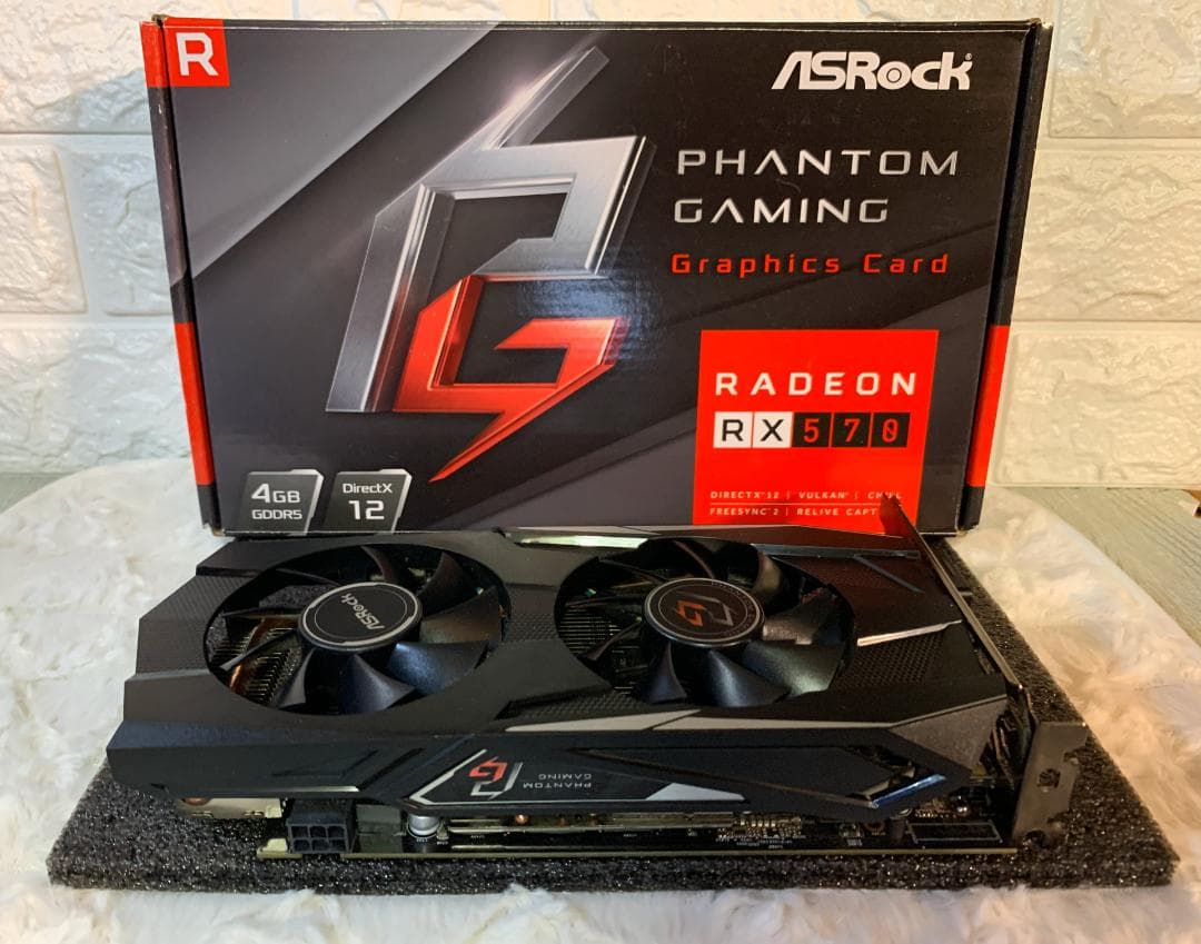 グラフィックボード・グラボ・ビデオカード ASRock Radeon RX570 PHANTOM GAMING