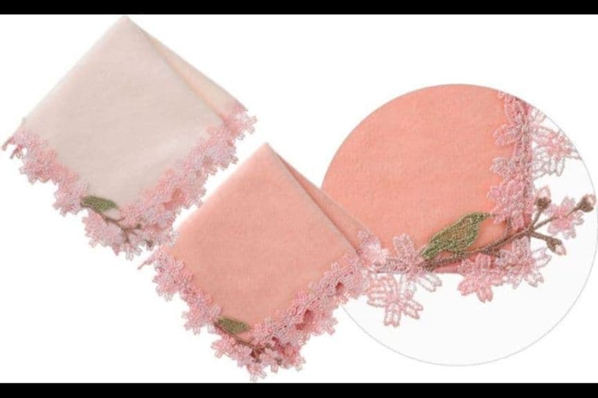 人気完売❗近沢レース❤タオルハンカチセット❤春うらら