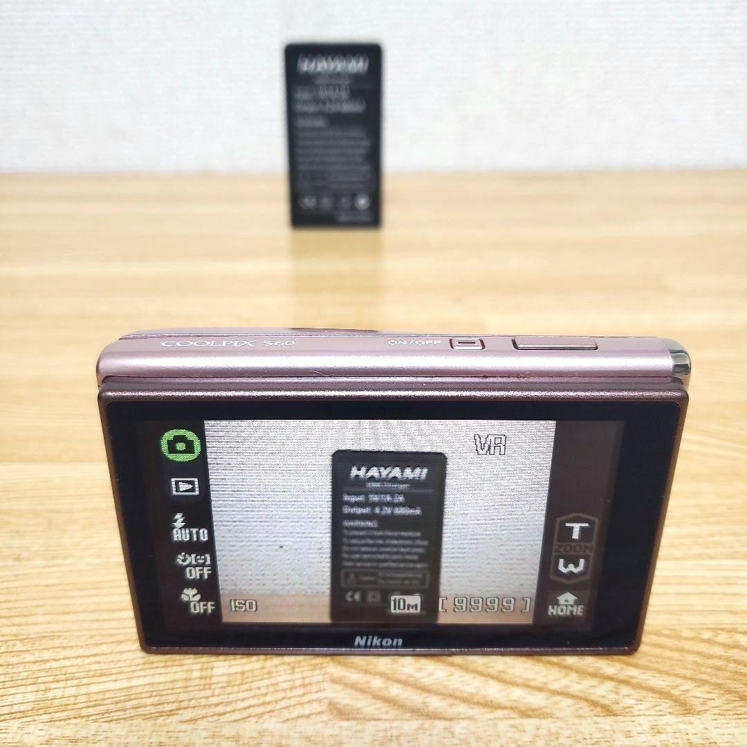 【美品】ニコン Nikon COOLPIX S60 ピンク タッチ式