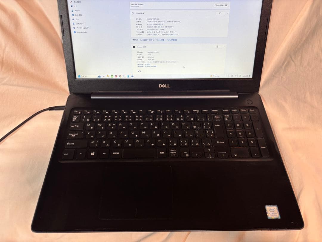 その他ノートPC本体 dell Inspiron5570 i7-8850U/32G/SSD256