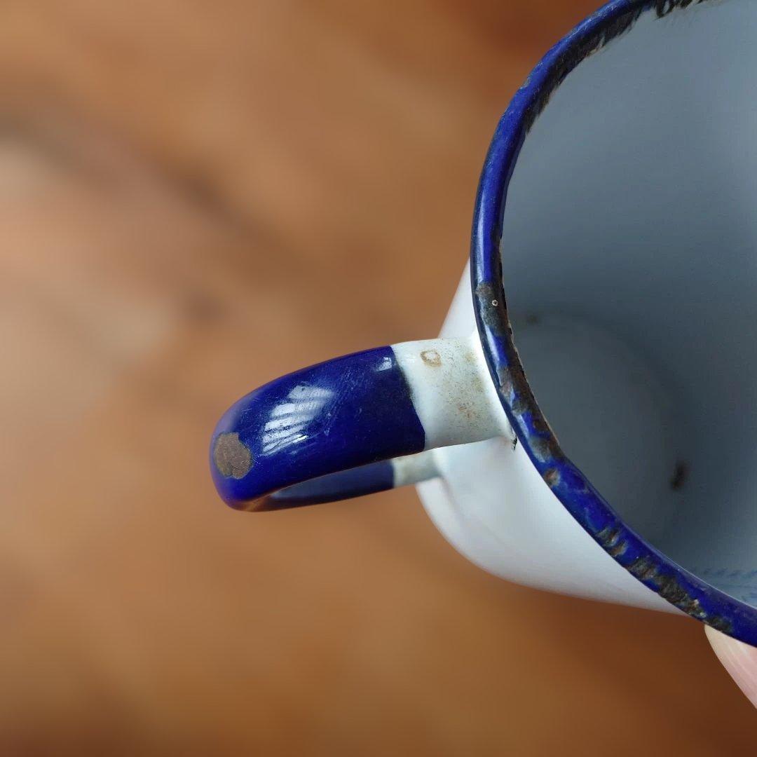 フランスアンティークホーロー製計量カップ 40oz