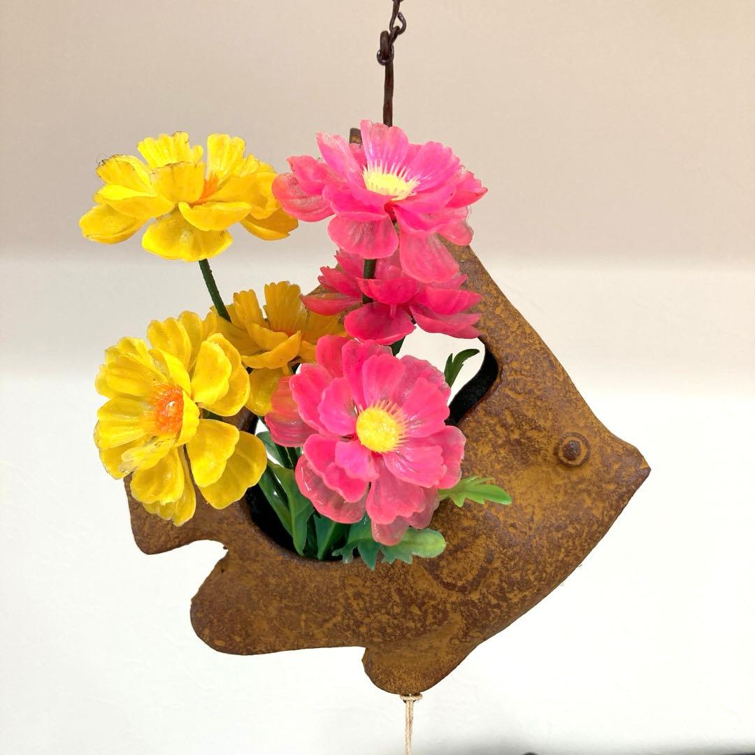 南部鉄器　風鈴　花瓶風鈴　エンゼルフィッシュ　こずかた工芸