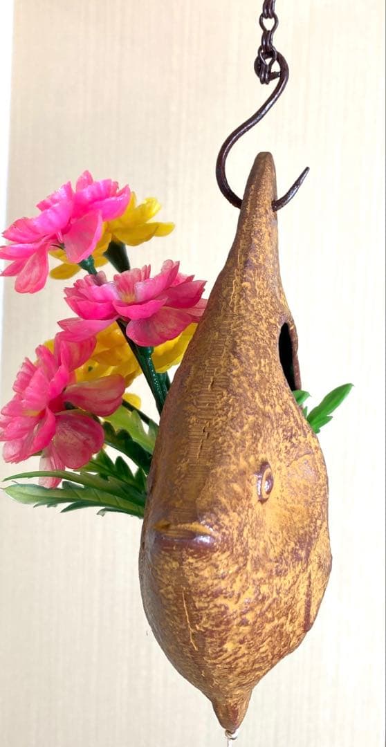 南部鉄器　風鈴　花瓶風鈴　エンゼルフィッシュ　こずかた工芸