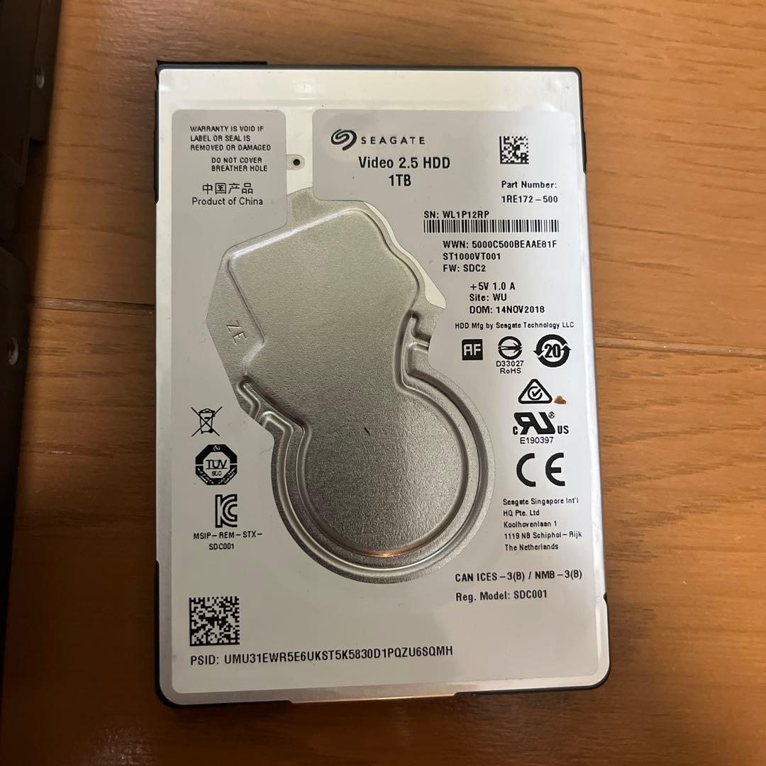 WD Green 3TB ハードディス4台セット+ 1TB HDD ジャンク