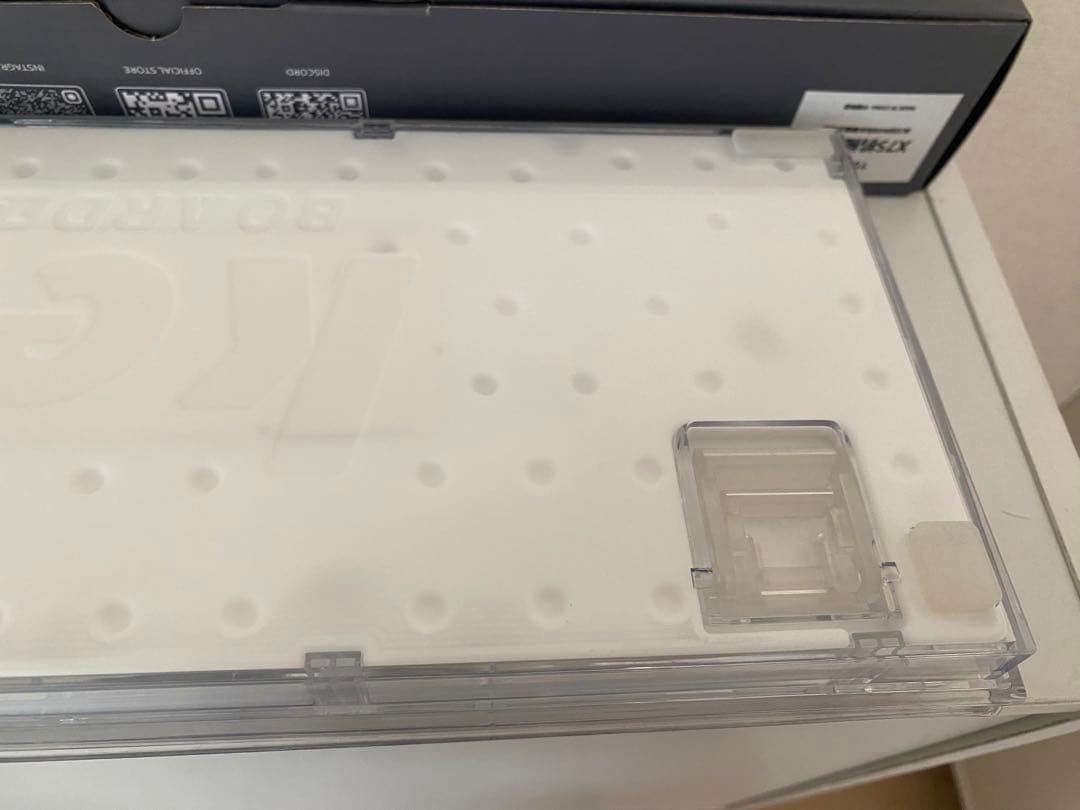 YUNZII X75 クリア メカニカルキーボード　クリスタルアイス軸