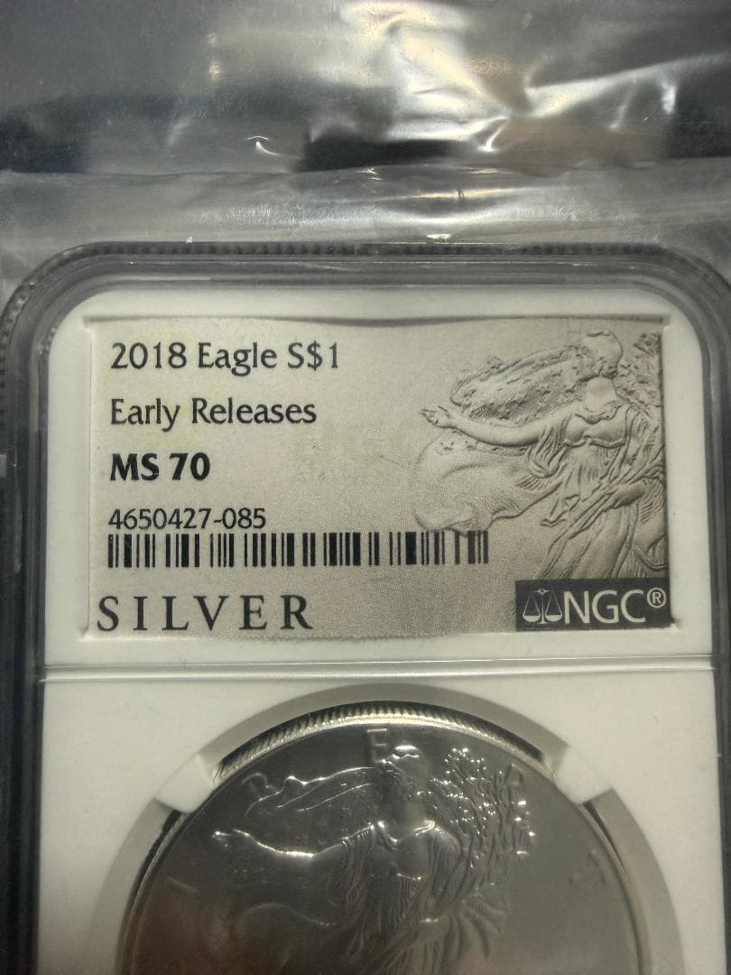 2018 シルバーイーグル NGC MS70 Early Releases