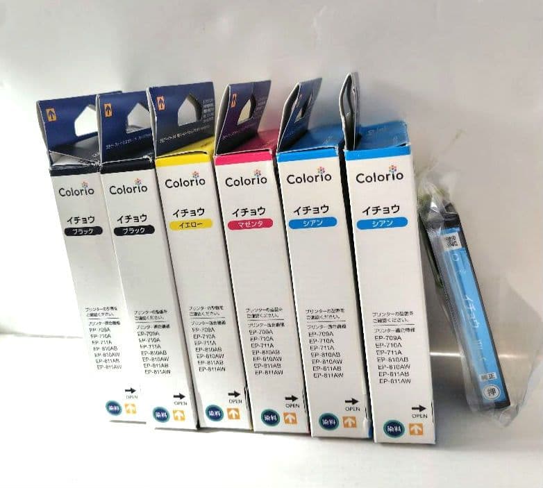 【新品】EPSON Colorio 純正 インク イチョウ 7個セット