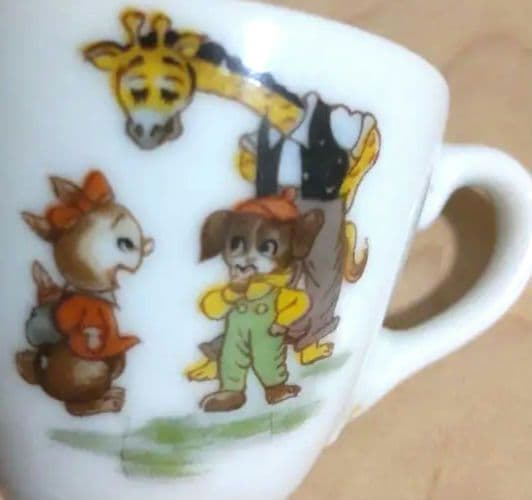 陶器製 ミニチュア ティーセット