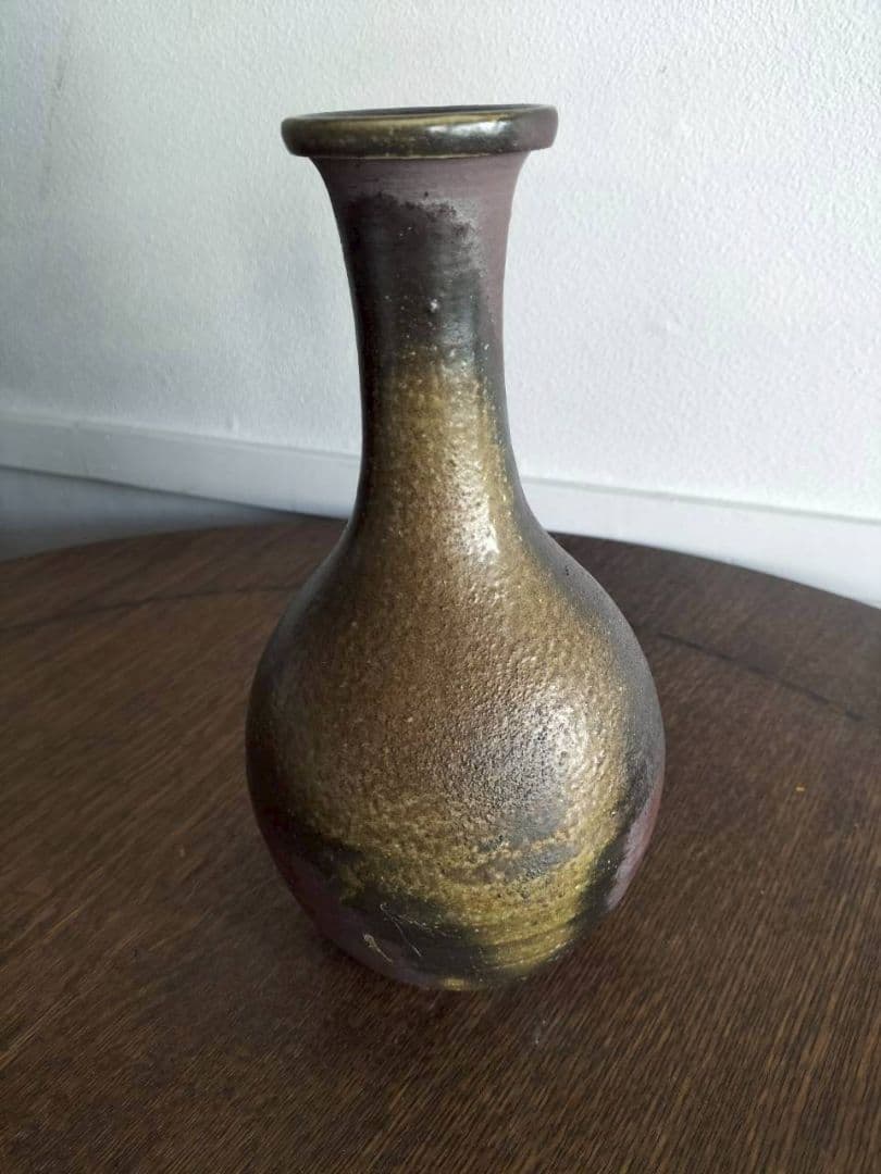 備前一輪花入　備前焼　陶器　焼物　陶芸　木箱入り　成昭造