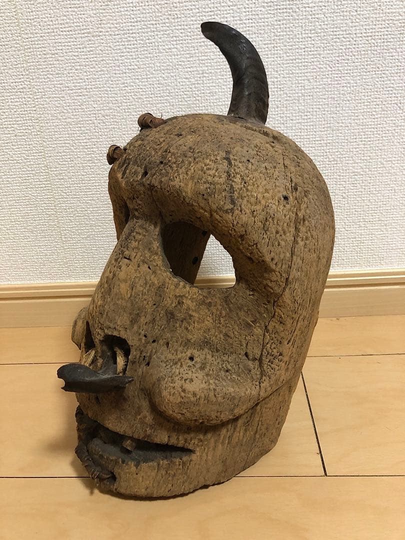 コンゴ　呪術　仮面　呪物　アフリカンアート　マスク　プリミティブアート