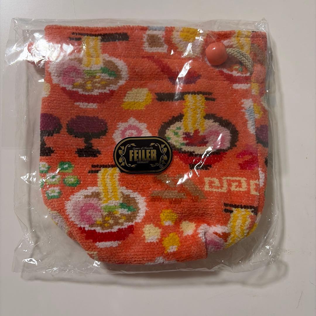 FEILERフェイラー ラーメンイッチョウ 巾着　ポーチ　ハンカチ