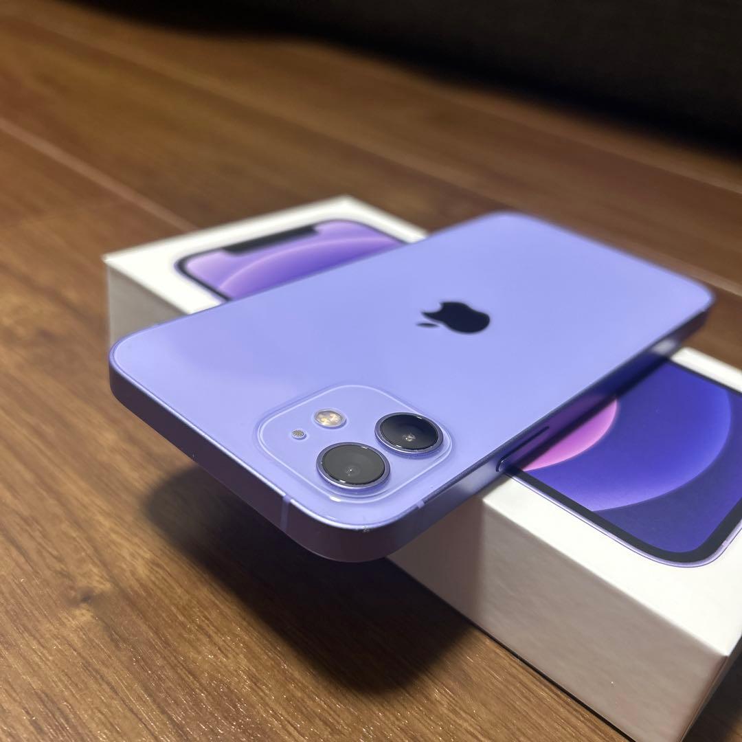 iPhone12 128GB パープル SIMフリー 箱あり