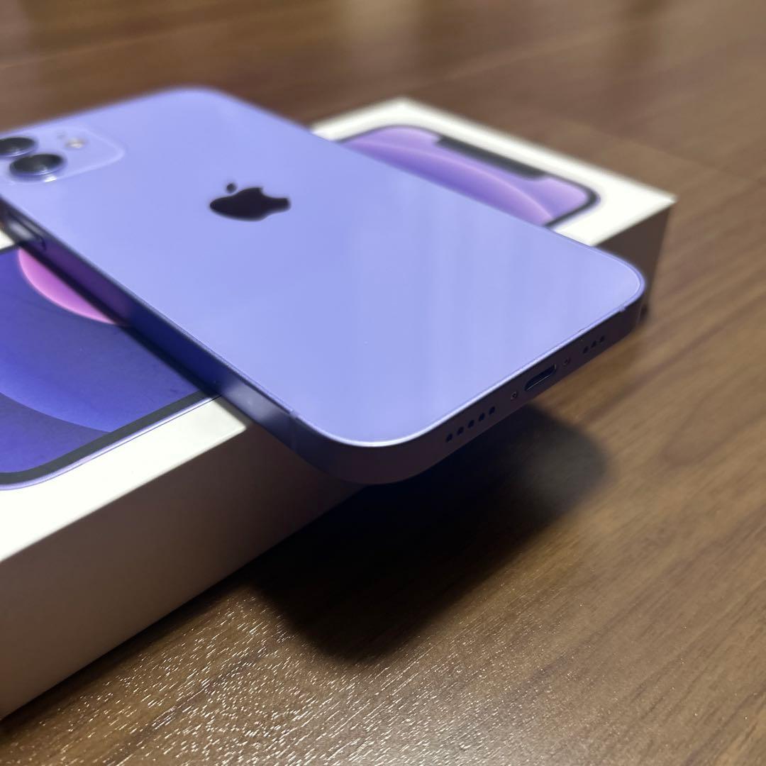 iPhone12 128GB パープル SIMフリー 箱あり