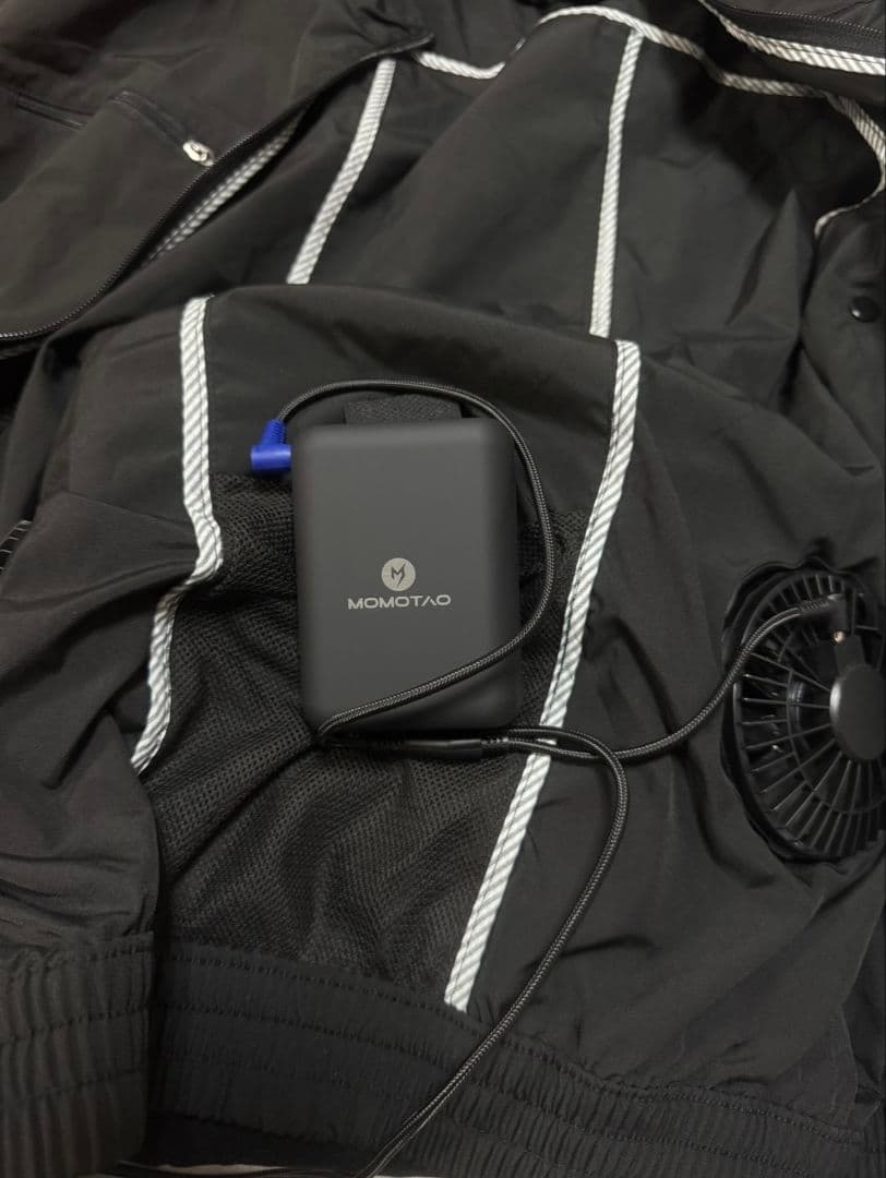 【ほぼ新品】MOMOTAO 空調作業服 長袖 PSE認証 バッテリー