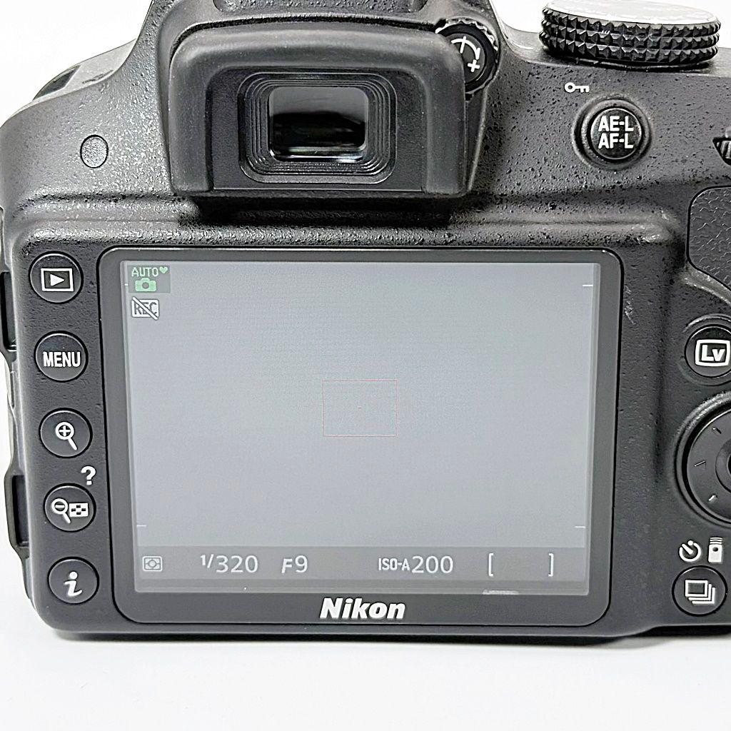 ニコン D3300 ダブルズームキット ブラック 一眼レフ カメラ 中古