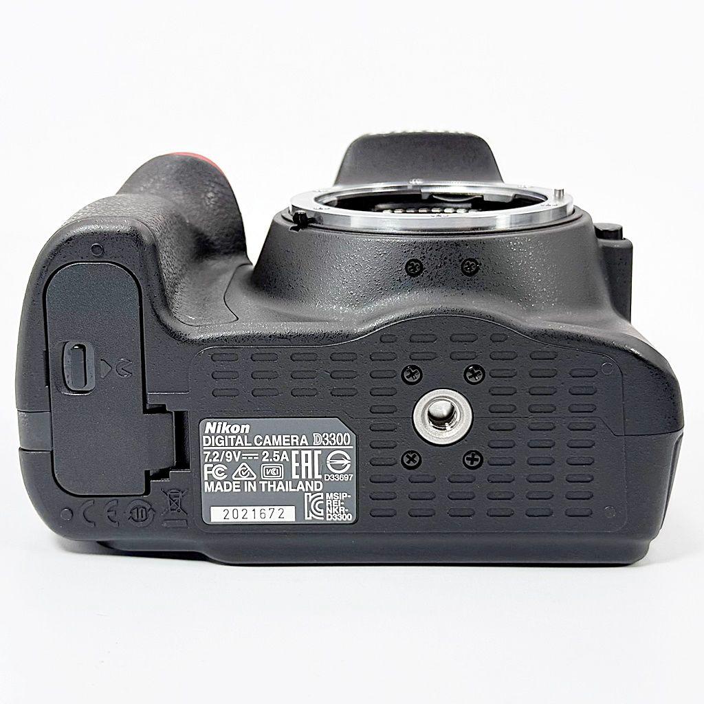 ニコン D3300 ダブルズームキット ブラック 一眼レフ カメラ 中古