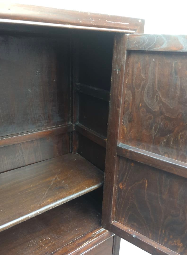 李朝家具 中国家具 漆 古道具 隠し扉 無 収納 引き出し