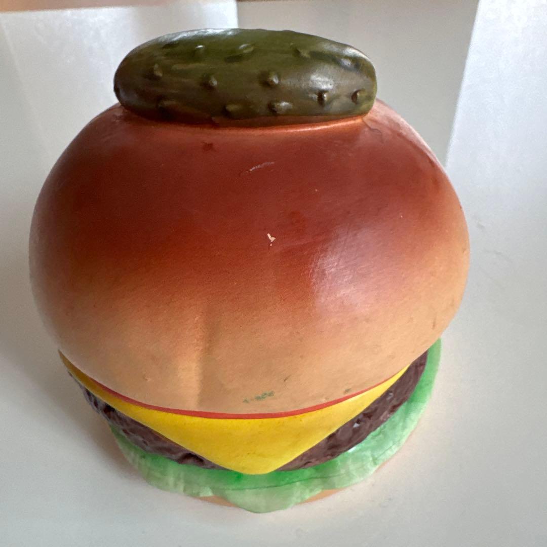 昭和レトロ　陶器　ハンバーガー 貯金箱 アメリカン 雑貨 インテリア 小物