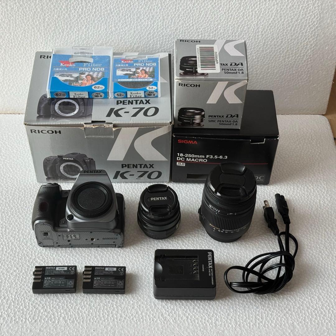 PENTAX K-70 デジタルー眼レフカメラ+レンズ2 本セット