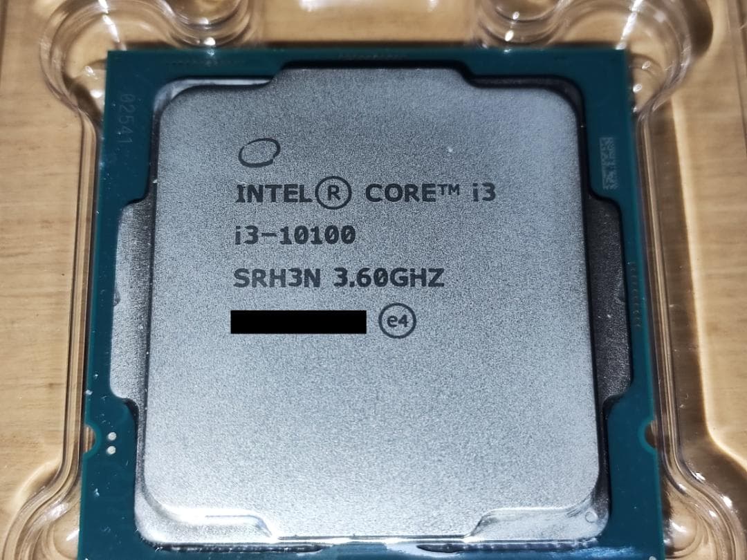 Intel Core i3 10100 3.6Ghz LGA1200 動作品