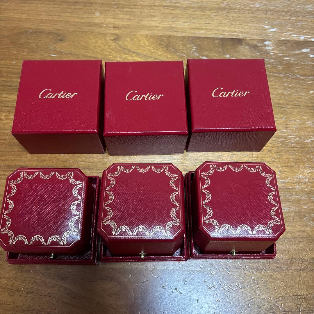 Cartier ショップ袋とリング空箱3点セット