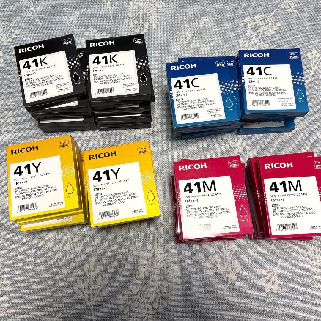 RICOH 41シリーズ インクカートリッジ 4色 各色10セット