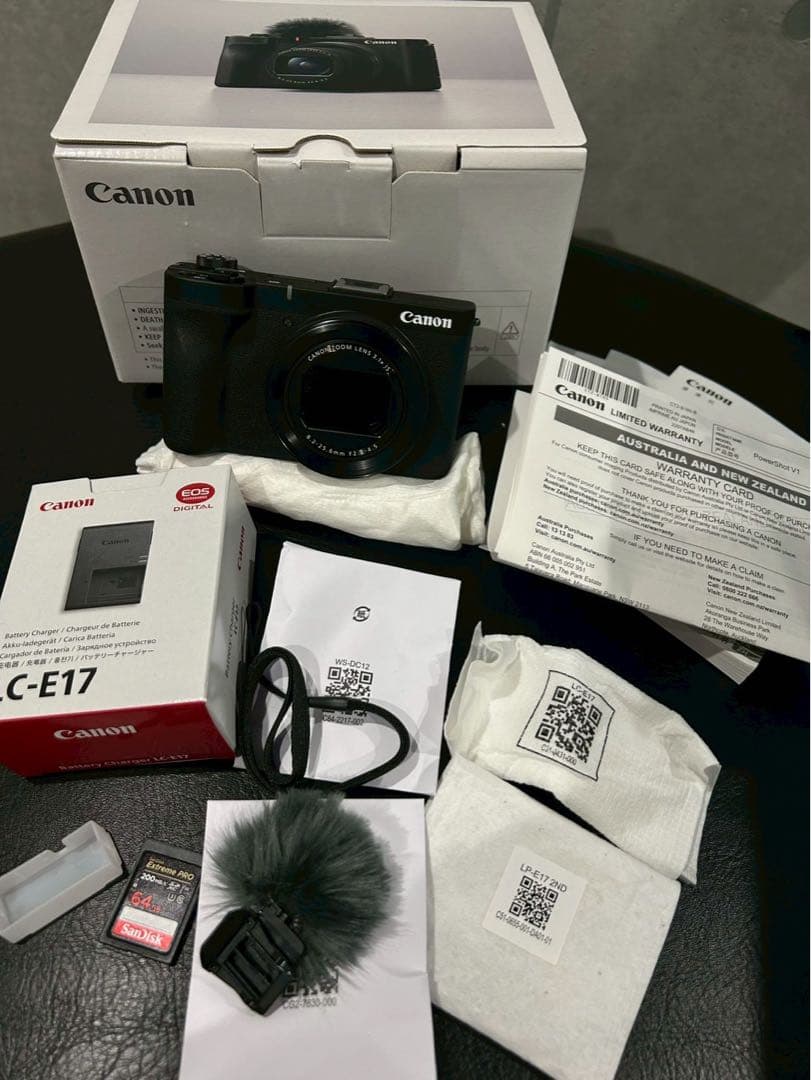 Canon Power shot v1 SDカード64GB 付属