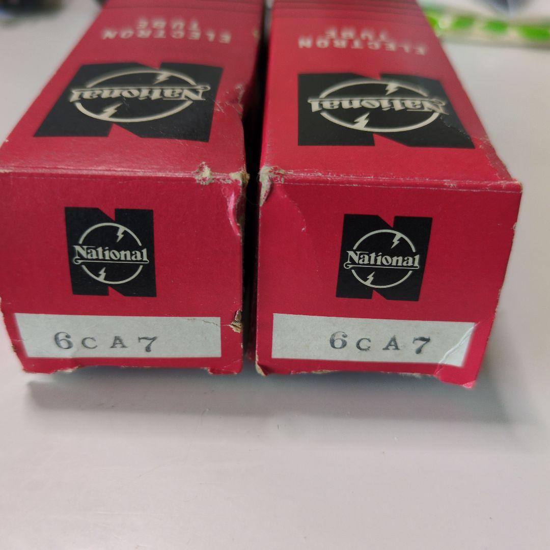 美品 National 真空管 6CA7 / EL34 2本セット 箱付