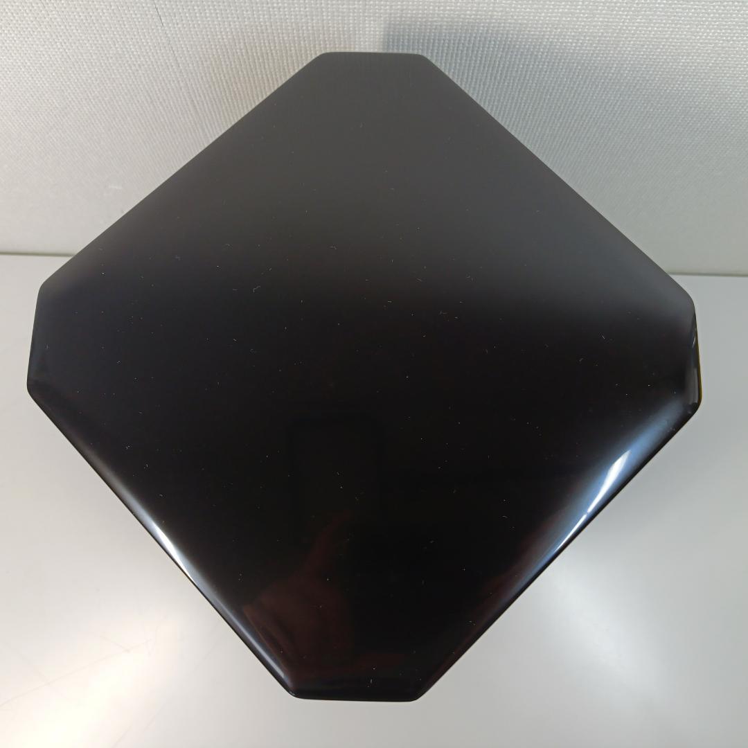 茶道具 塗師 桂木彪人作 輪島塗 木製黒真塗 五段縁高重 共箱 能登輪島塗