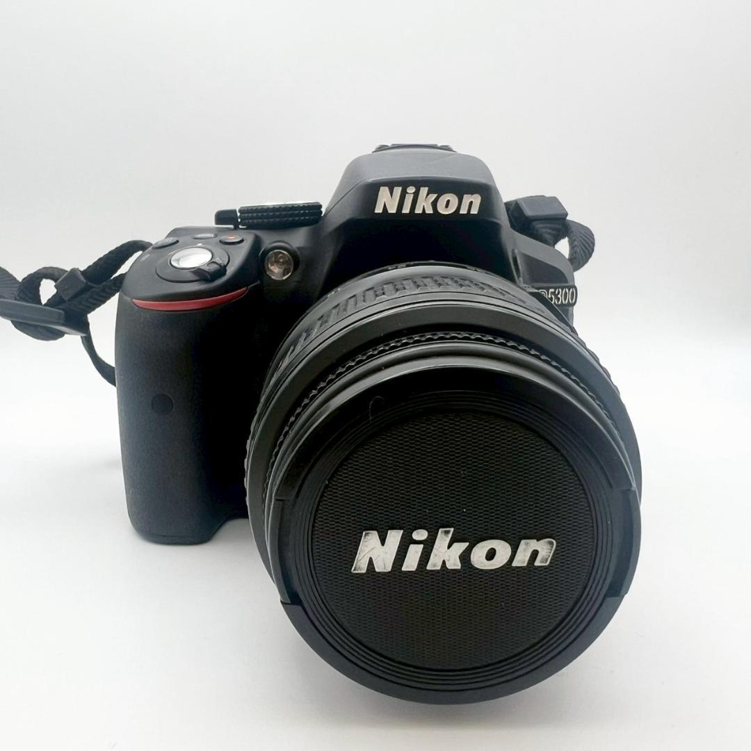 【完動品】Nikon D5300 デジタル一眼 ブラック レンズキット 動作確認
