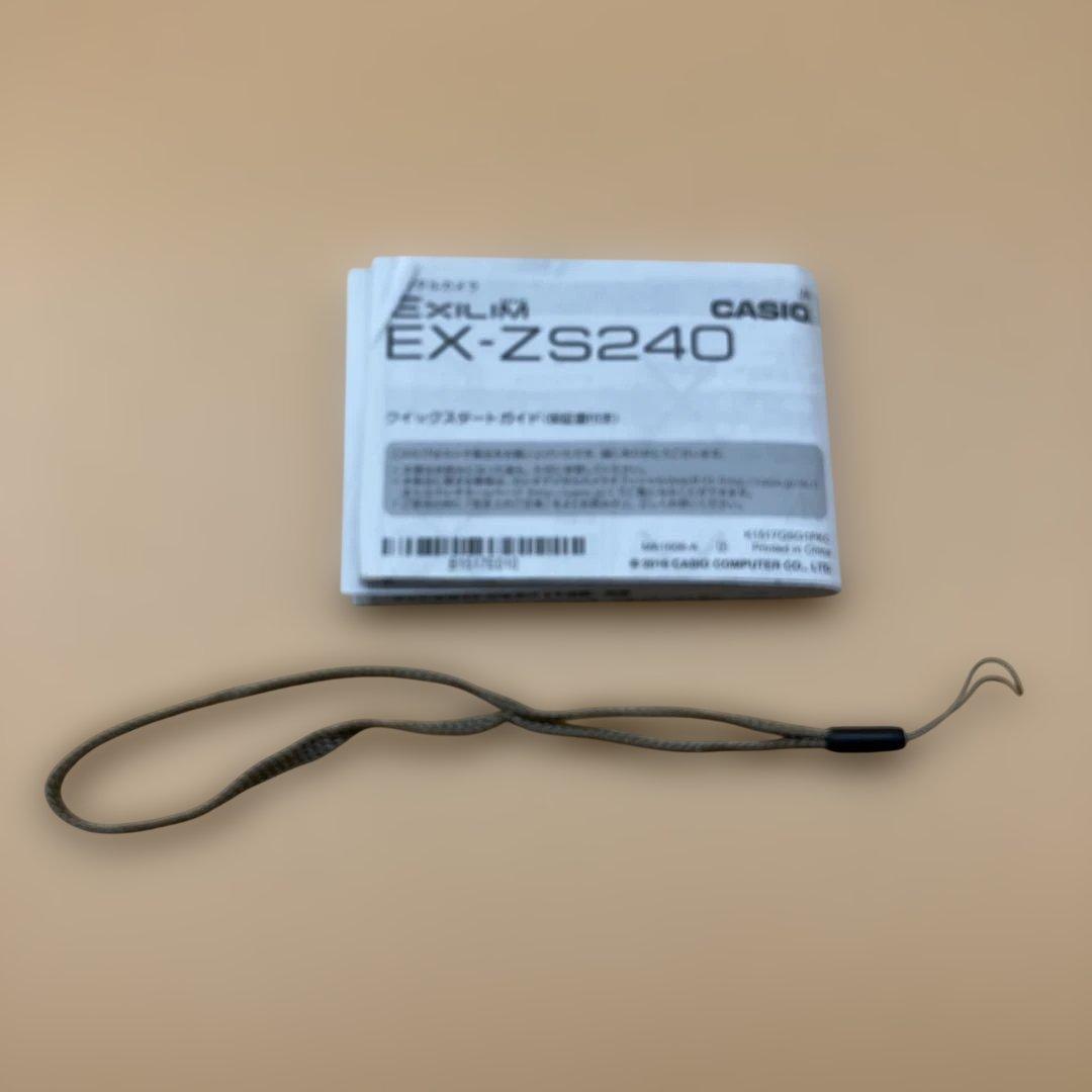 【美品】【純正付属品完備＋SDカード】CASIO EXILIM EX-ZS240