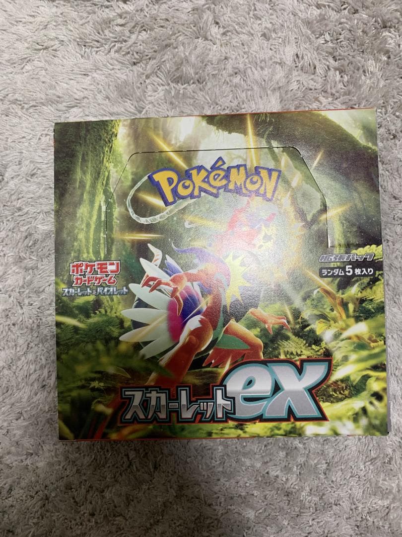 ポケモンカード　ボックス　シュリンク無し　スカーレットex
