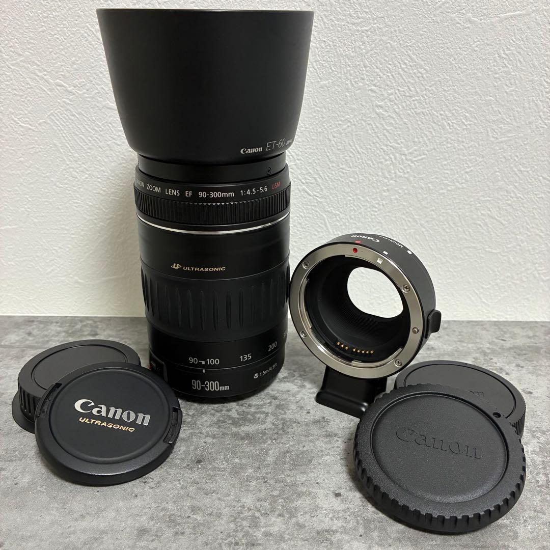 ⭐️美品⭐️Canon EF90-300 USM & EF-EOS M アダプター