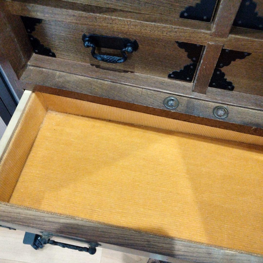昭和レトロ　アンティーク　帳箪笥　古家具