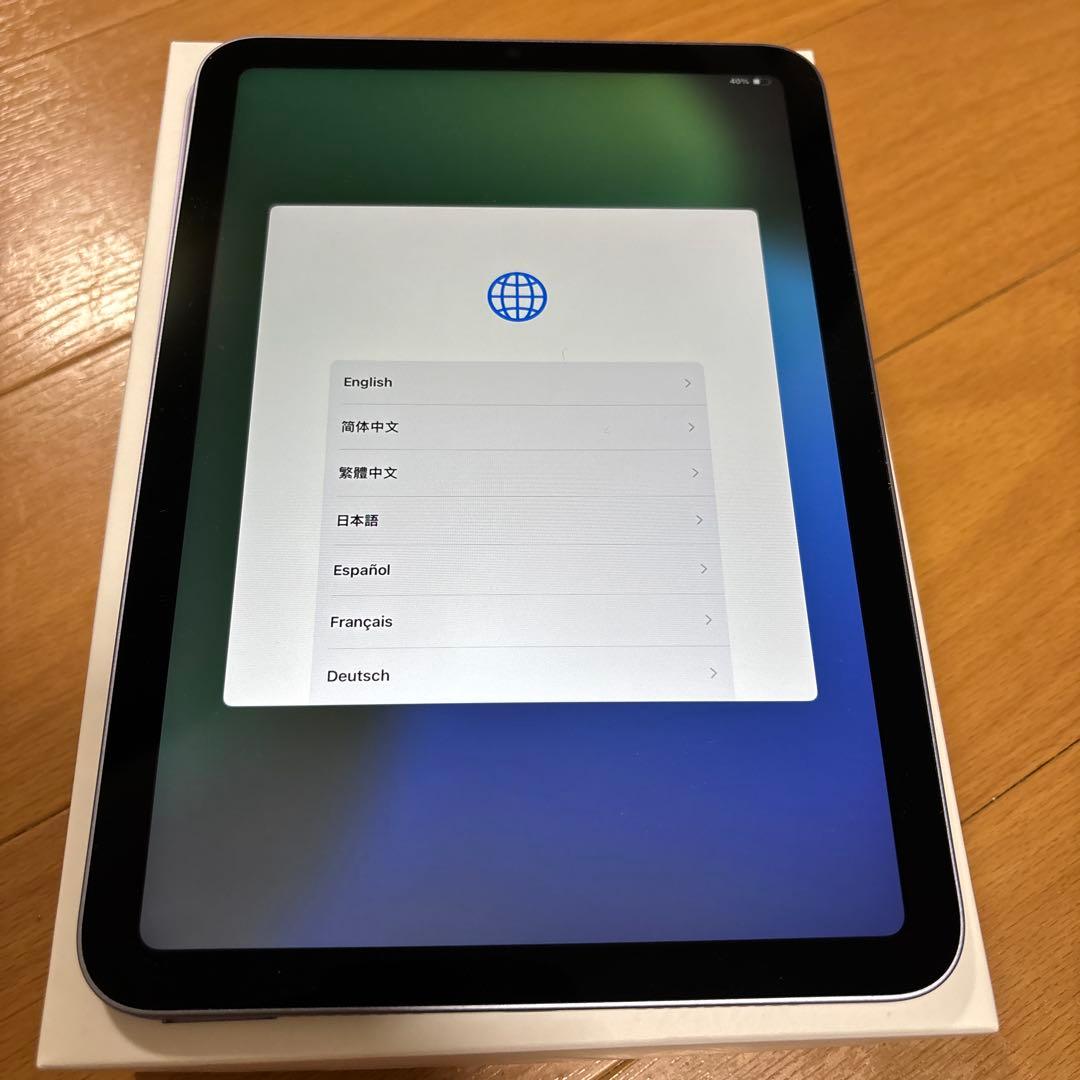 【Apple】iPad mini 第6世代 64GB Wi-Fi パープル