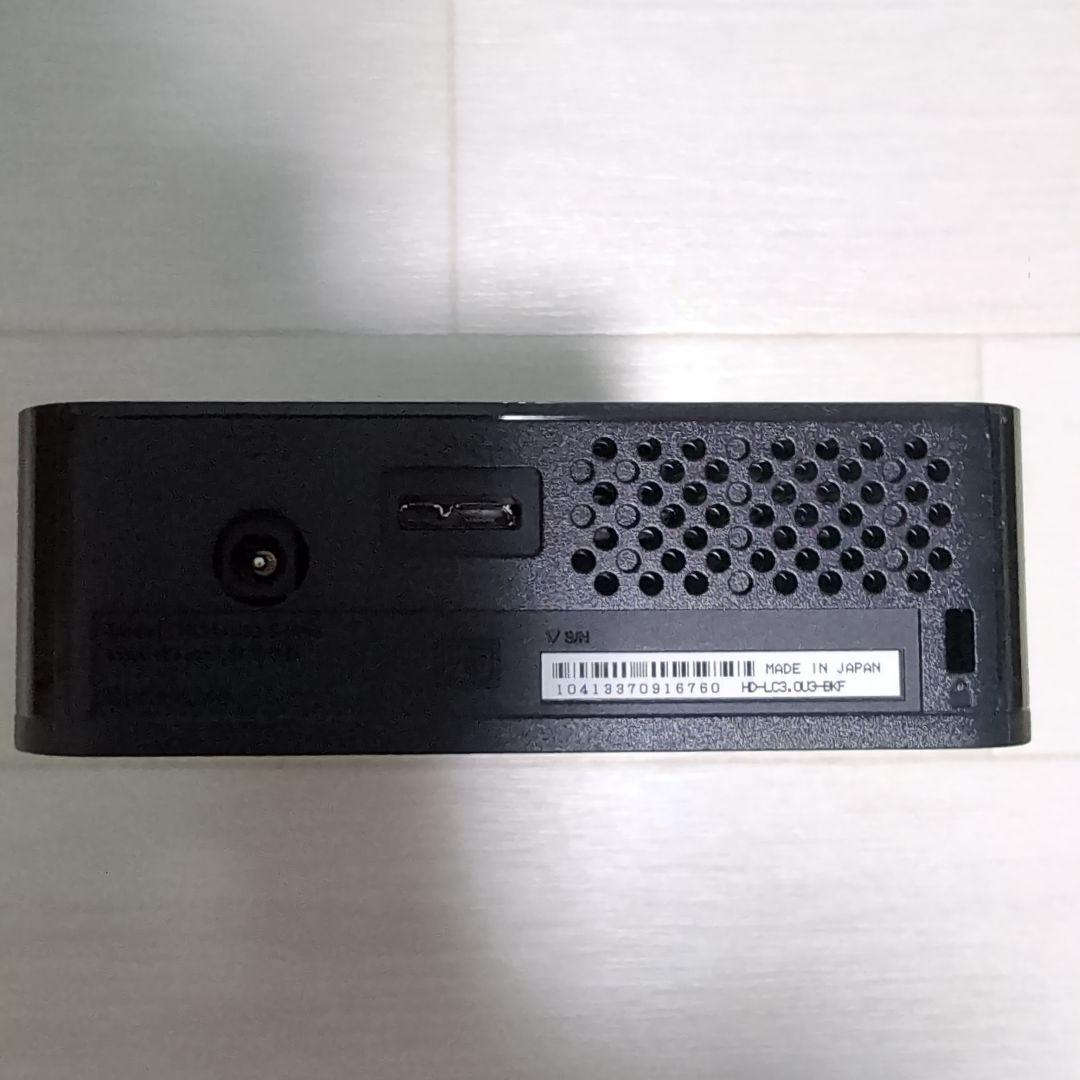 BUFFALO 外付けHDD 3TB HD-LC3.0U3-BKF 動作確認済