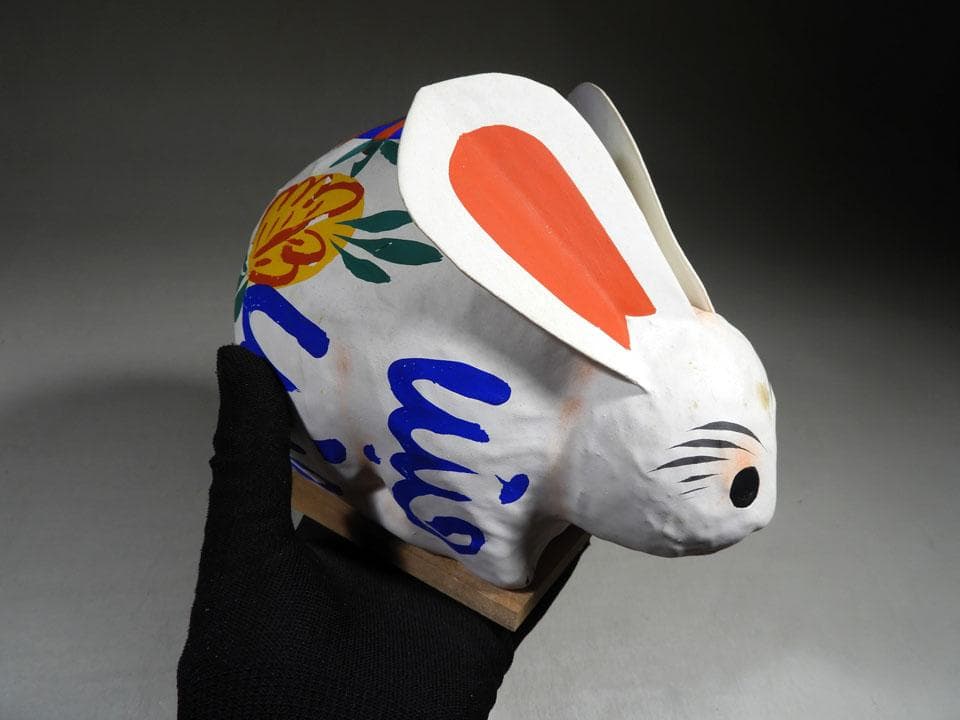 ●風情ある 郷土玩具 六点 福助 張り子虎 赤べこ 雪ん子 玉うさぎ 獅子頭