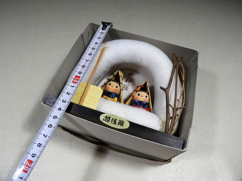 ●風情ある 郷土玩具 六点 福助 張り子虎 赤べこ 雪ん子 玉うさぎ 獅子頭